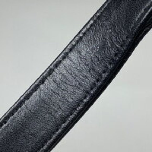 Burberry Check Shoulder Bag Leather Black - Picture 5 of 6